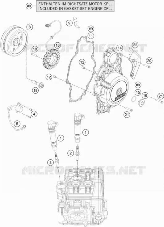 IGNITION SYSTEM KTM MOTO 1290 2018 SUPER ADVENTURE  1290 SUPER ADVENTURE R TKC