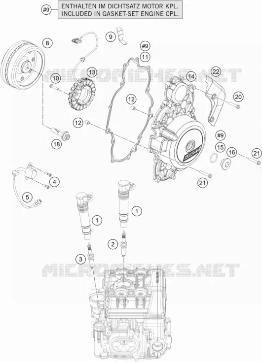 IGNITION SYSTEM KTM MOTO 1290 2018 SUPER ADVENTURE  1290 SUPER ADVENTURE R